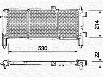 MAGNETI MARELLI 350213323000 -  Радиатор, охлаждение двигателя